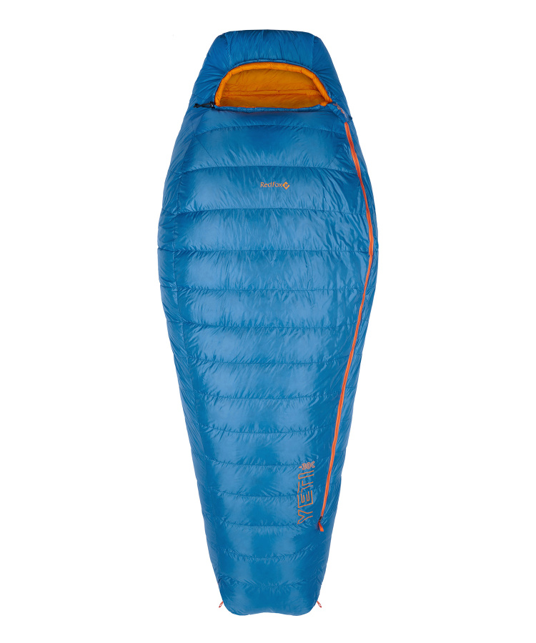 Спальный мешок пуховый Yeti-30C left (Long, 6923/нептун/оранжевый, , , , , )